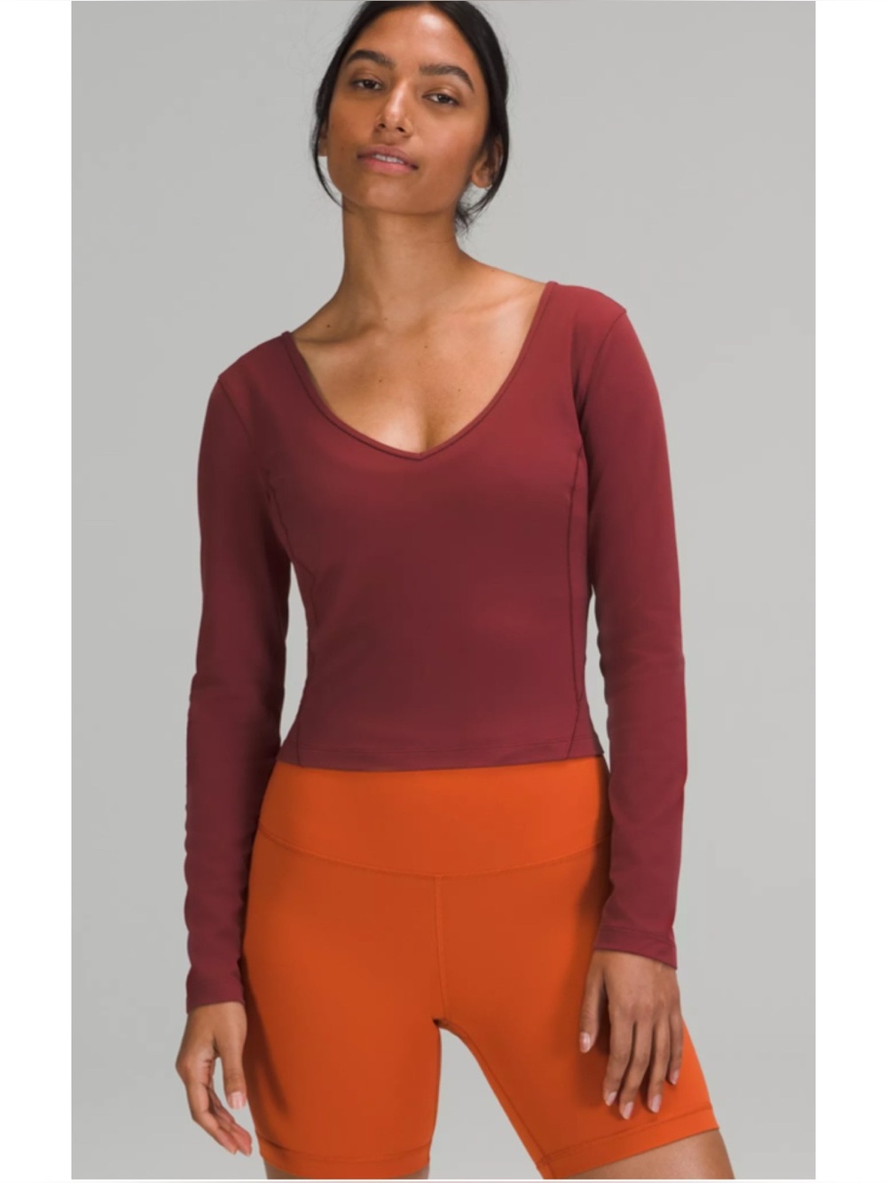 Lululemon Align Long Sleeve Shirt Mulled Wine Approx 6 *No Size Tag*